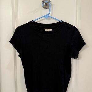 Black Short Sleeve Madewell Top